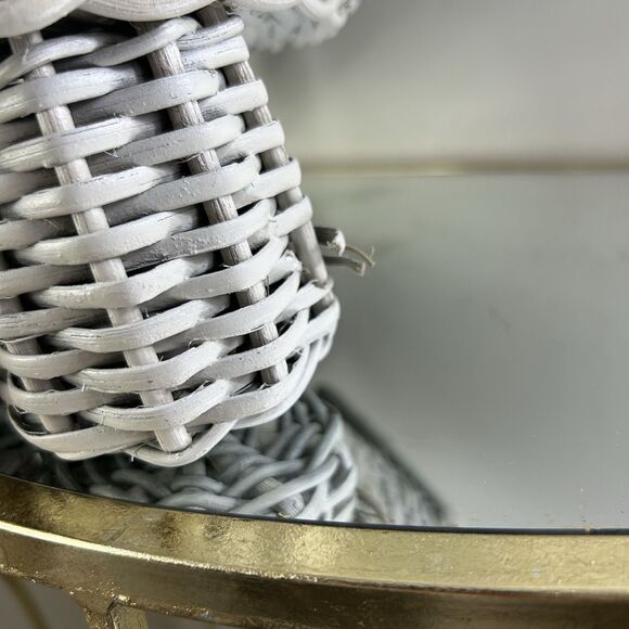 Pottery Barn Kids Handwoven Rattan Wicker Elephant Shaped Storage Basket Gray - Picture 10 of 16